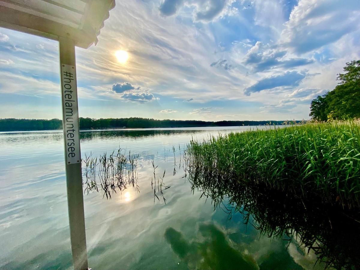 Hotel Am Untersee Bantikow Bagian luar foto